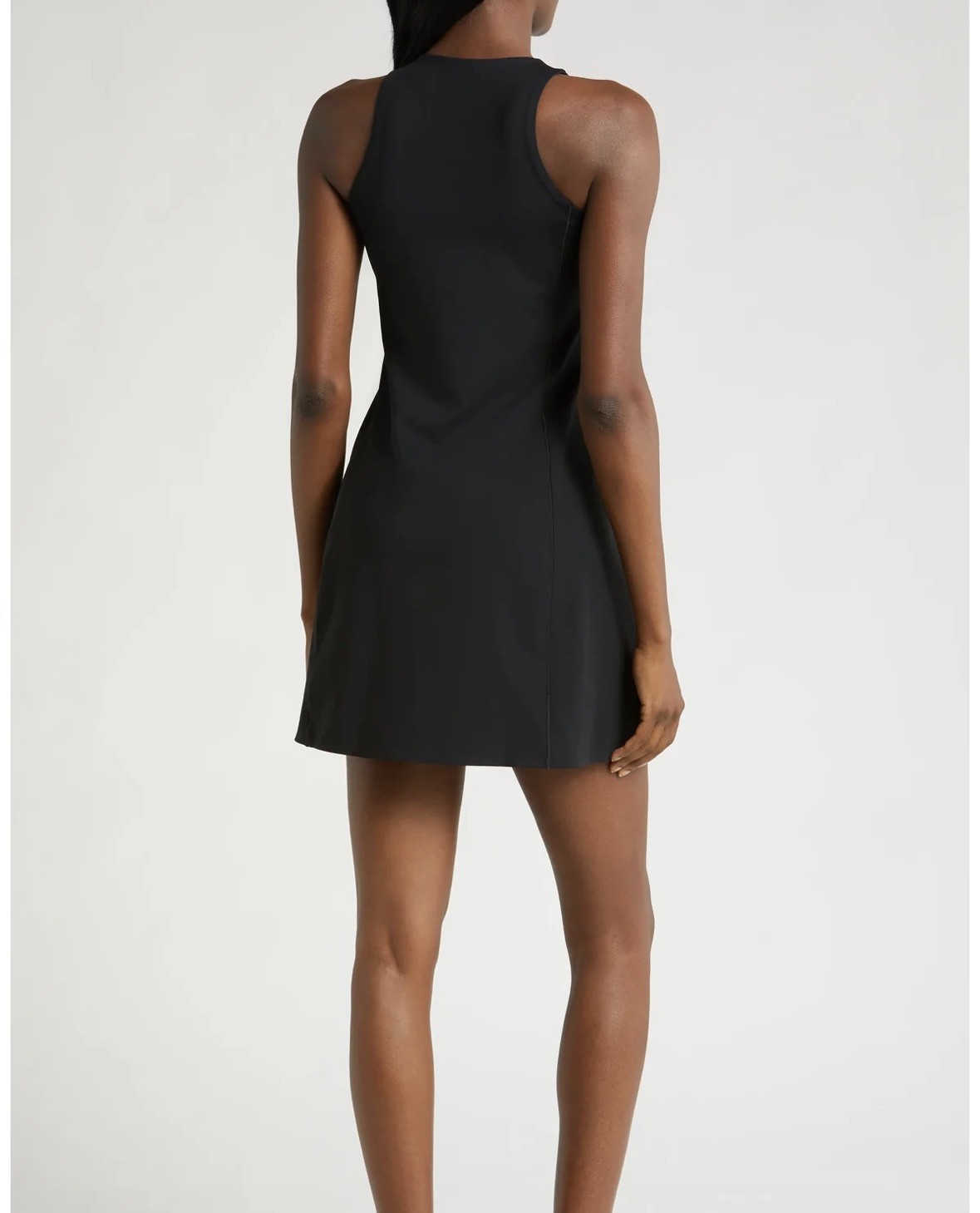 SPANX Get Moving Zip Front Dress Black Built In Shorts NWT Large