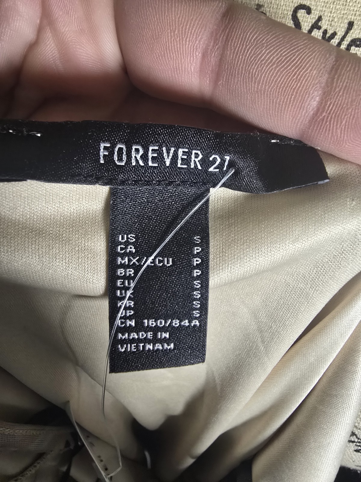 Forever 21 Multi Nude Colored Mini Dress Women’s Size Small