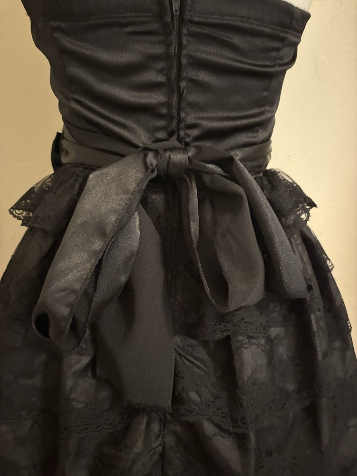 Y2K Black Strapless Dress
