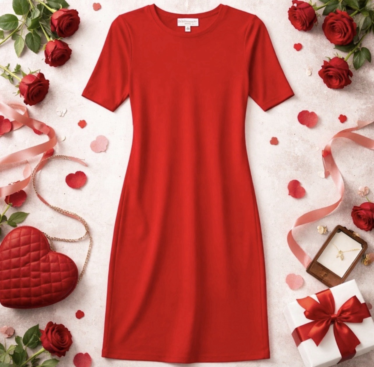 Philosophy Republic Clothing Classic Red Dress Size Small Short Sleeve Straight