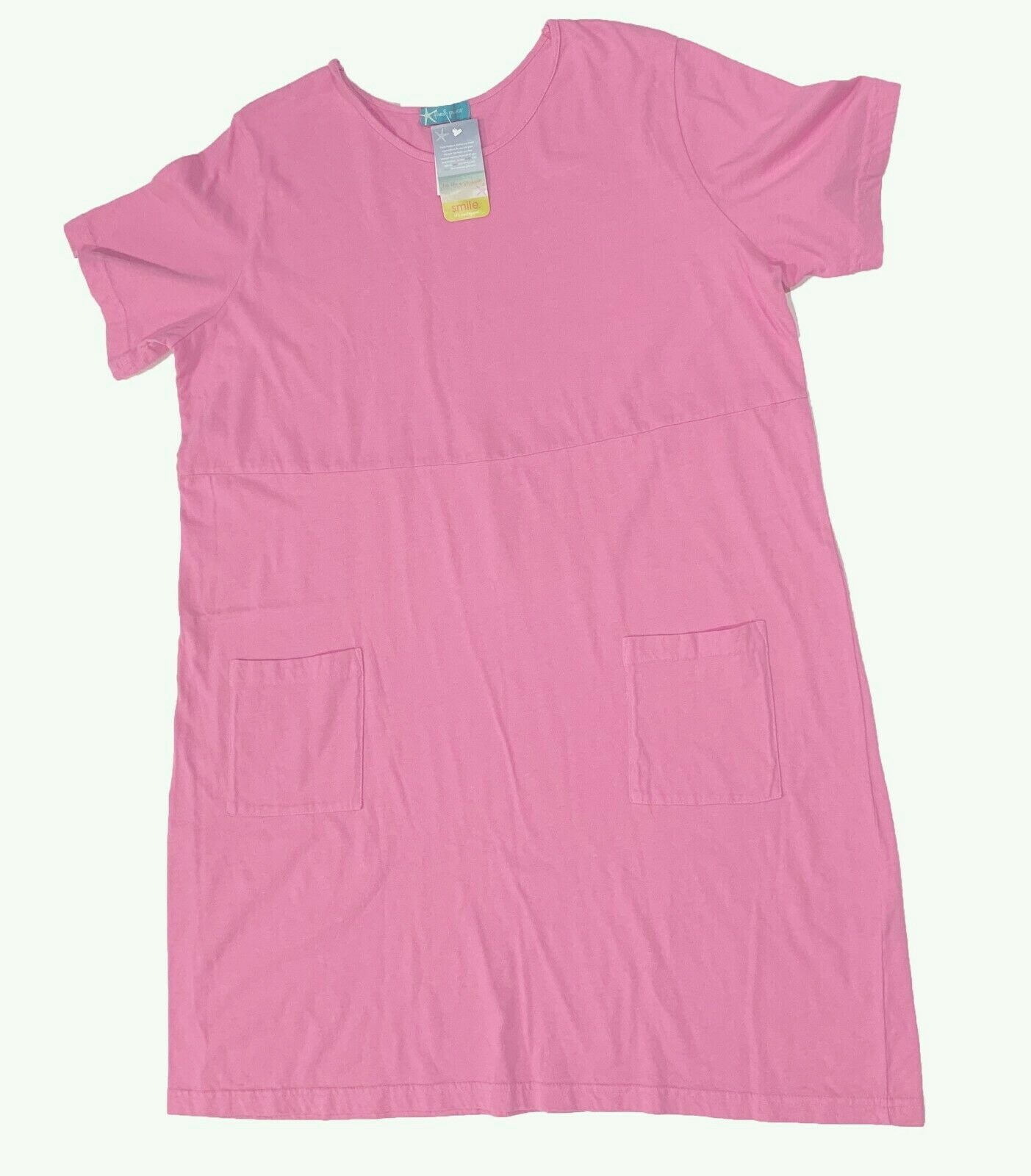 3X FRESH PRODUCE Pink Sapphire NO SHIRRING DRESS NWT comfortable classic vintage