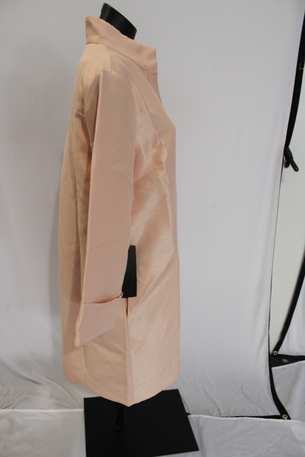 Tuckernuck Women’s A-Line Stand Collar Dupioni Megan Dress AP2 Soft Pink Large