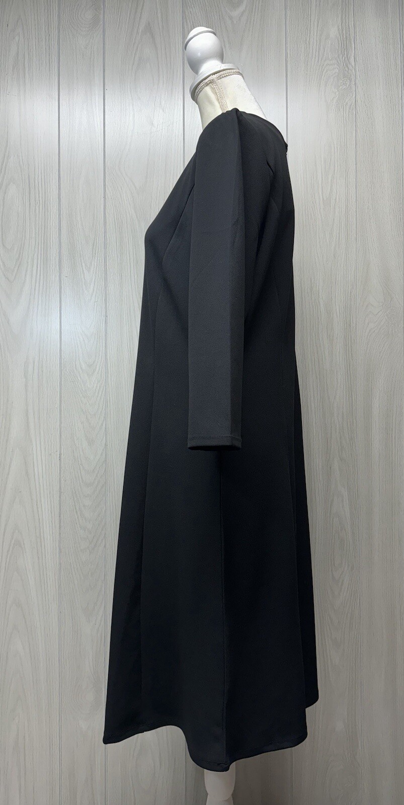 Dennis by dennis basso black a-line dress Size 14