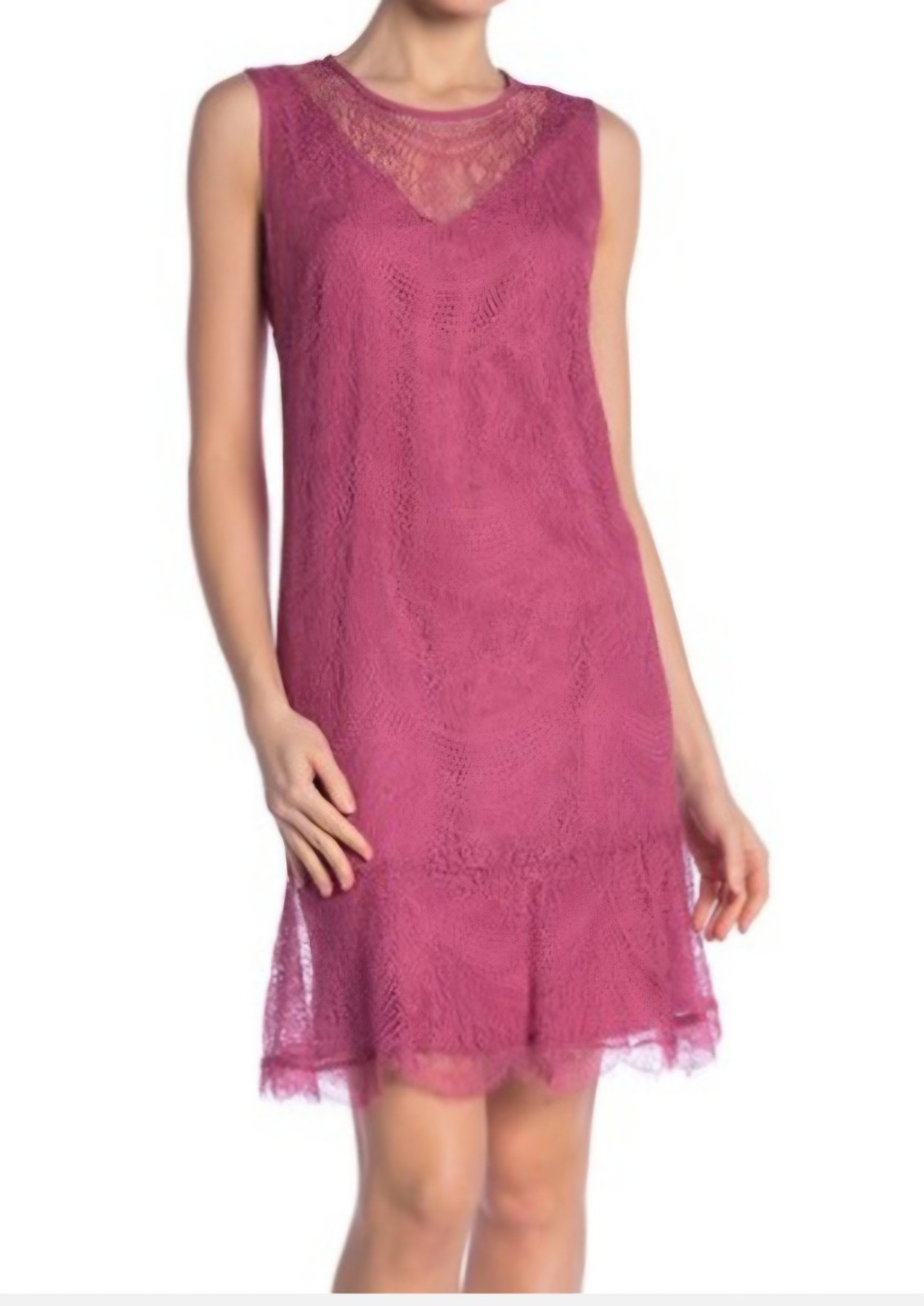 Nanette Lepore – Lace Sleeveless Sheath Dress, 10