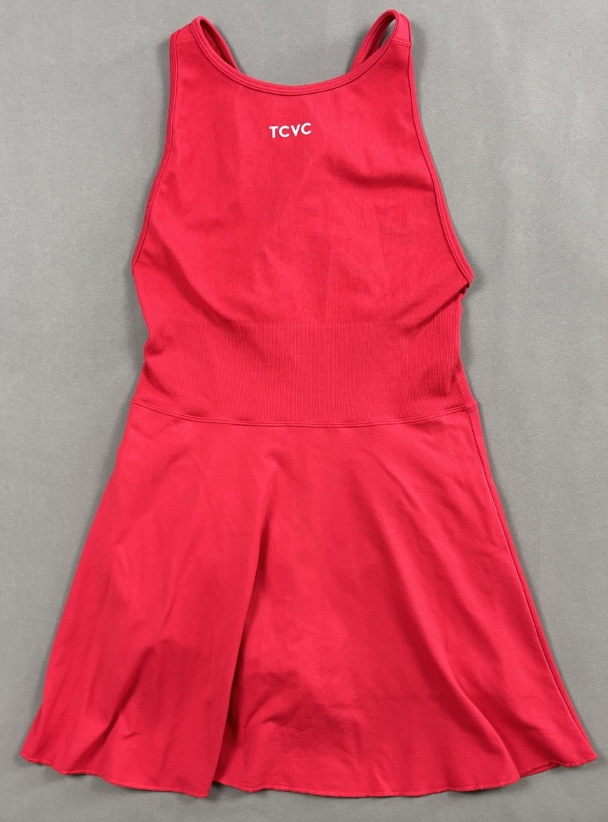 NWOT Tennis Active Dress Tight Fit CrossBack Built-in Shorts Red Women’s Size M