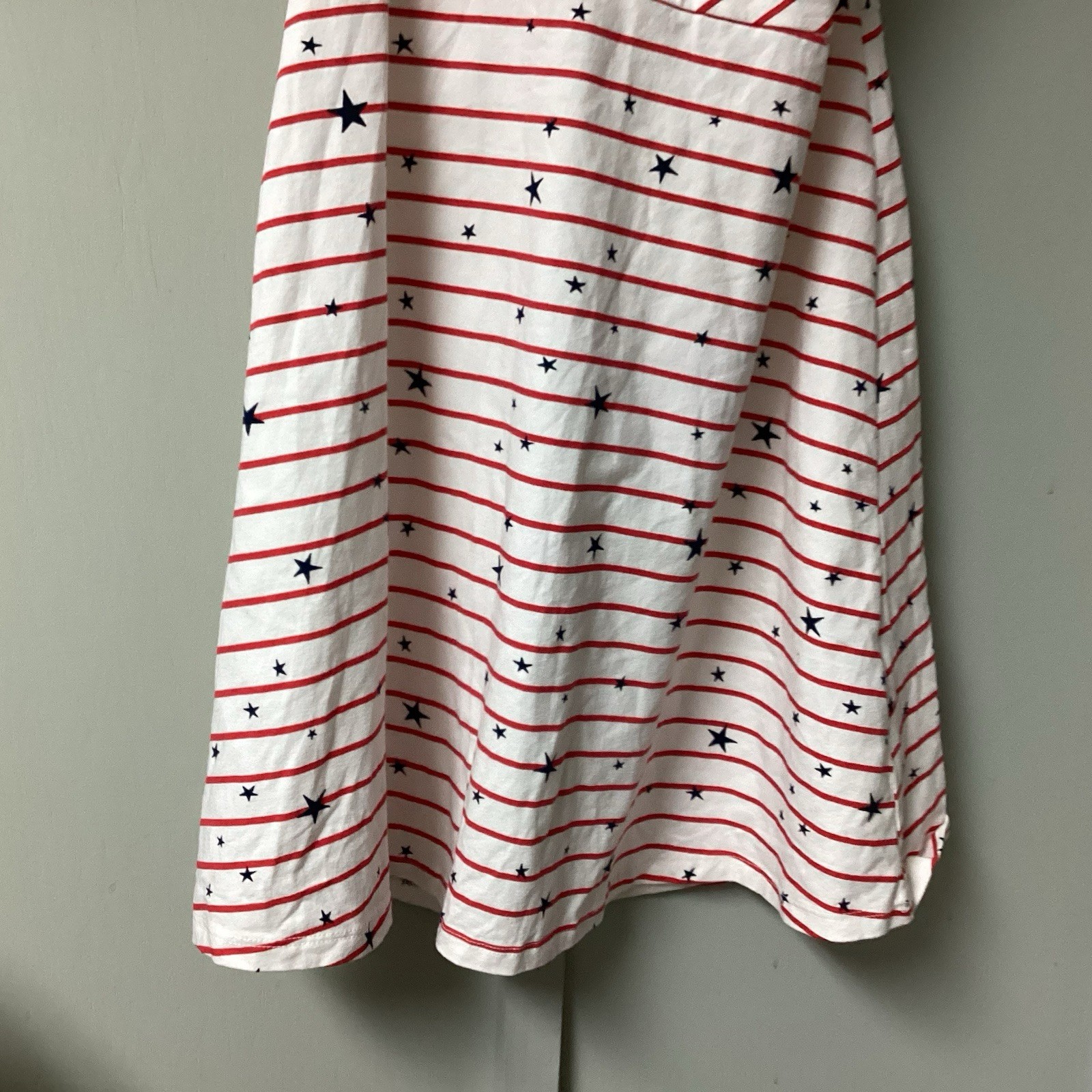 NWT SO Kohl’s Sz Large Juniors Halter Mini Dress Stretch Americana Patriotic 4th