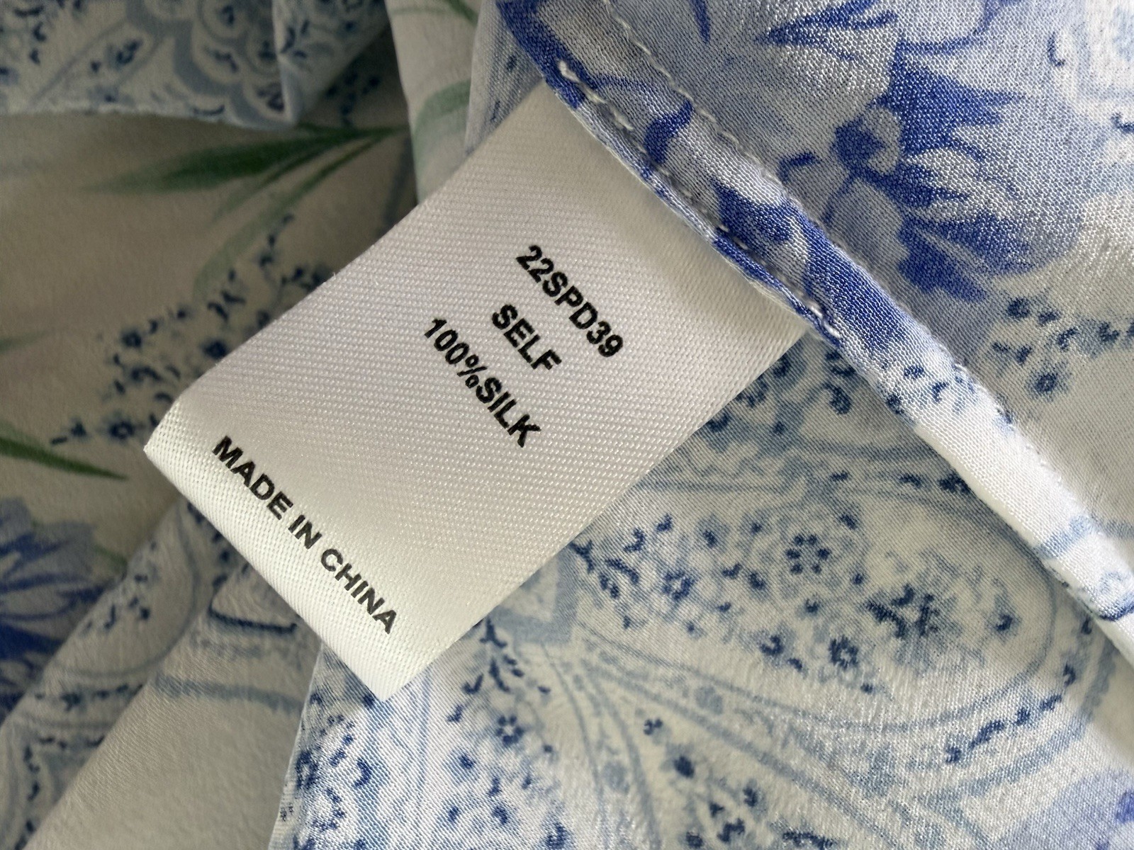 Hunter Bell Hilton Silk Maxi Dress Blue Floral Medallion Quiet Luxury Size M NWT