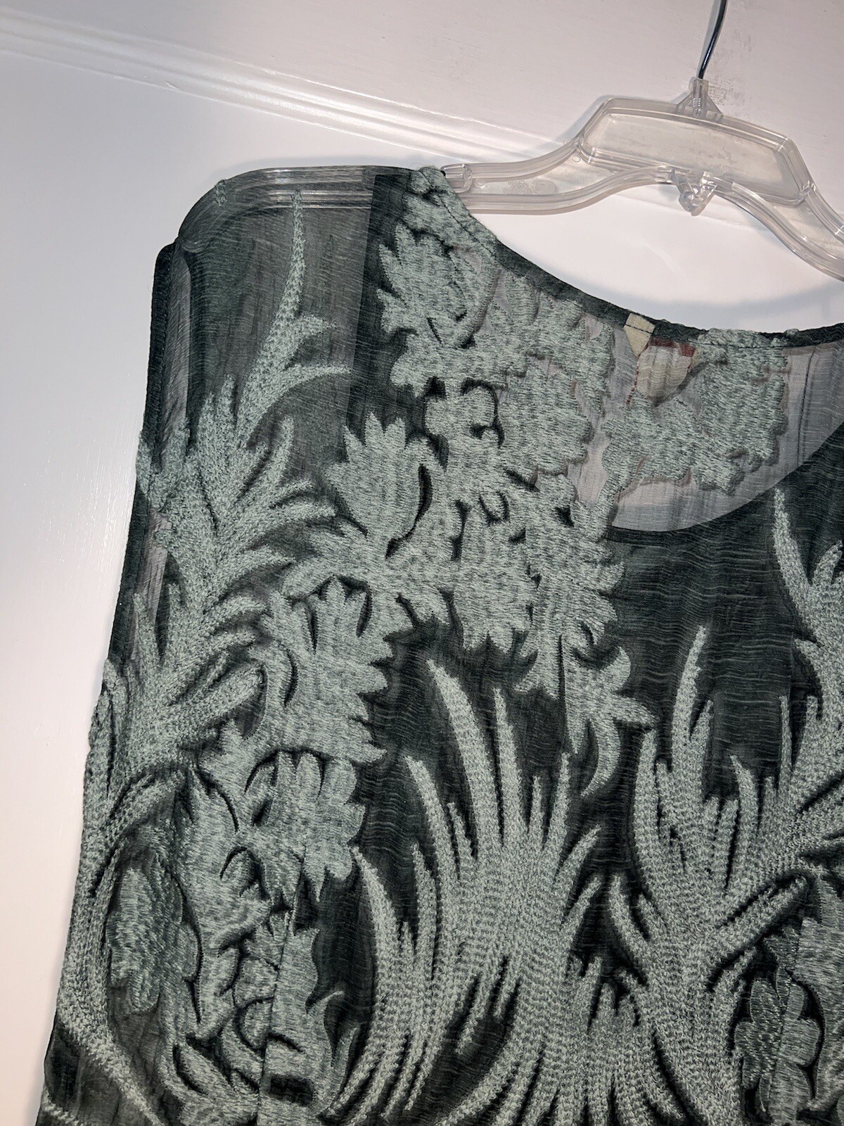 Sundance Cypress Legends Silk Lace Drop Waist Sleeveless Dress Green Sz 10. d540