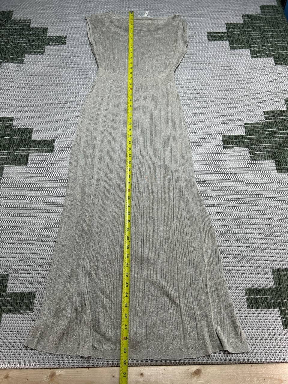 Saloni Dress Womens Medium Biege Knit Midi