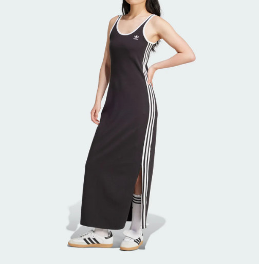 Adidas Originals Adicolor 3S Tank Maxi Dress Women JD4619 – Black (US Duty Paid)