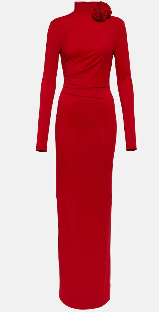 MAGDA BUTRYM Floral-appliqué gown