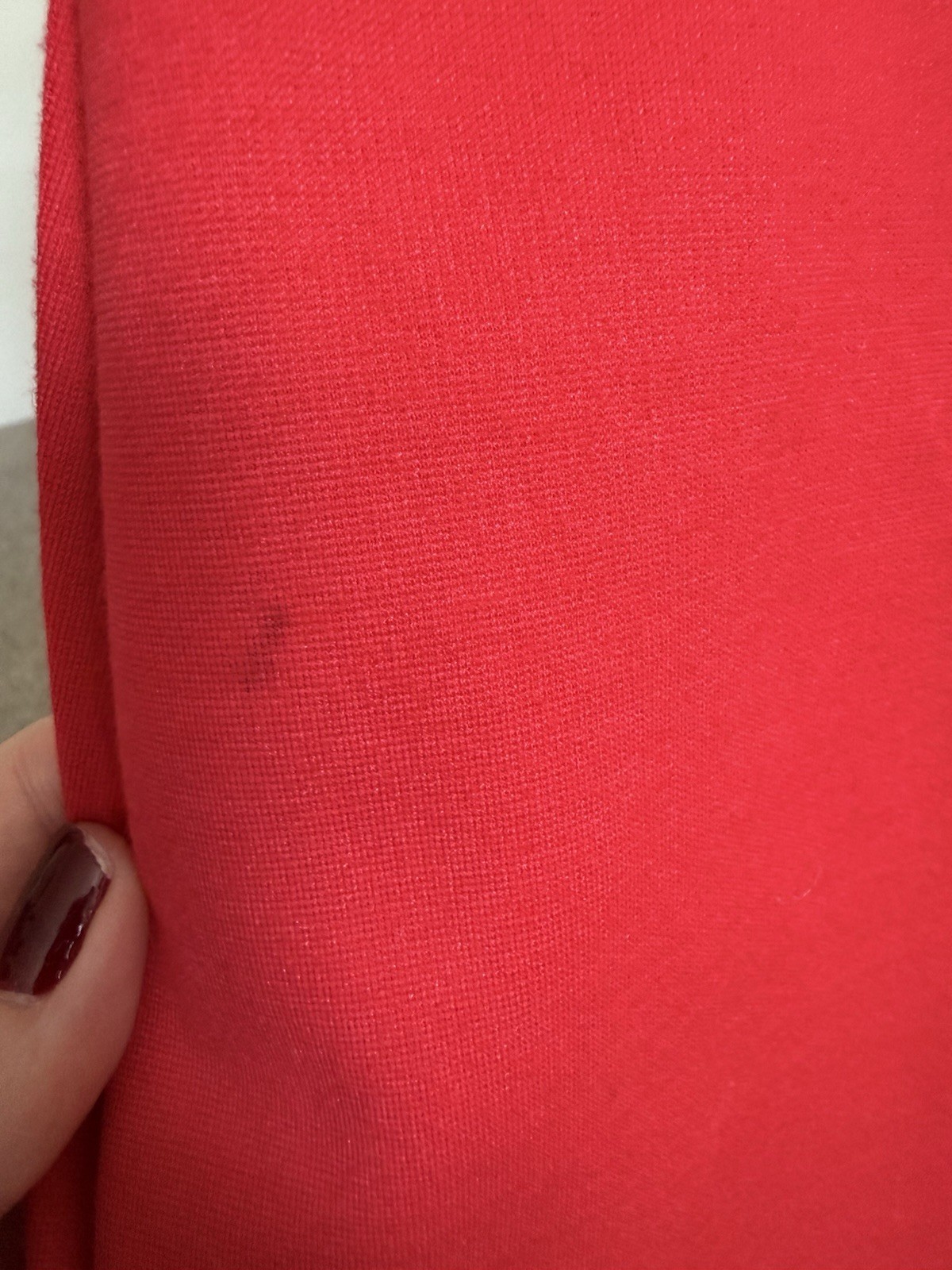 Sara Campbell Red Shift Dress XS Sleeveless Knit Button Front Pockets