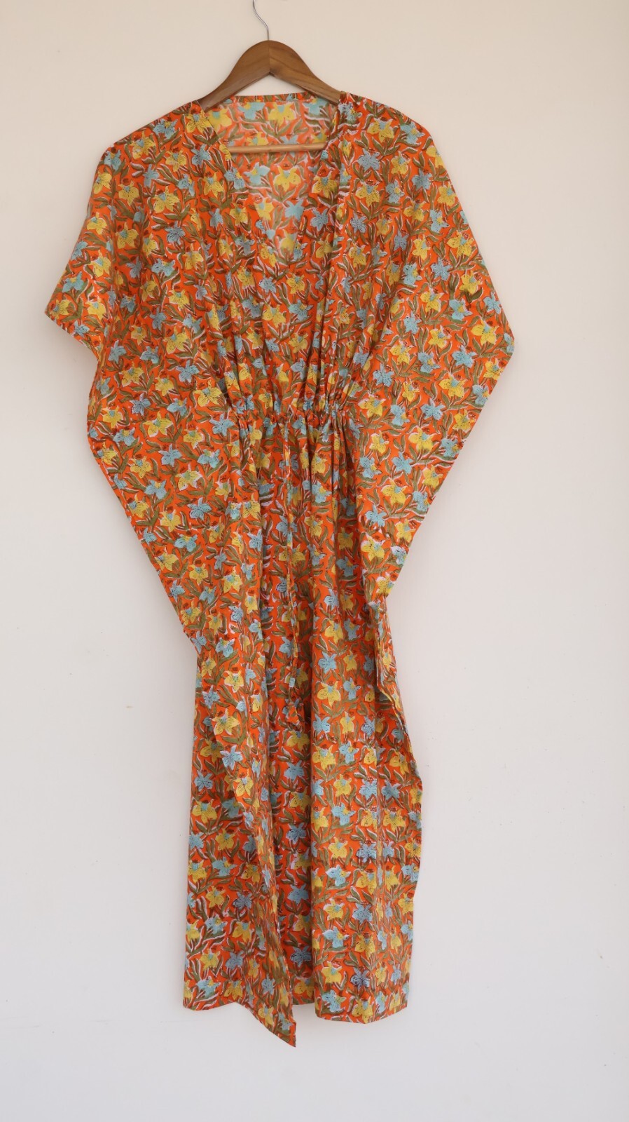 Kaftan For Women, Soft cotton Kaftan Style Block Floral Printed Casual Wear