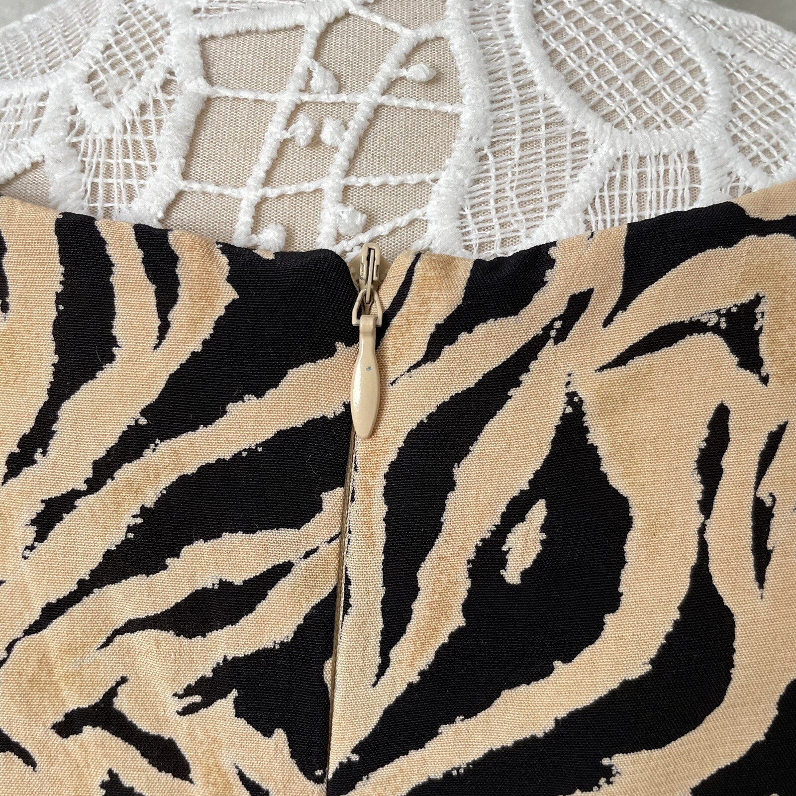 Lois Snyder Dani Max Tiger Office Evening Maxi Dress 90s 80s Vintage Modest 12