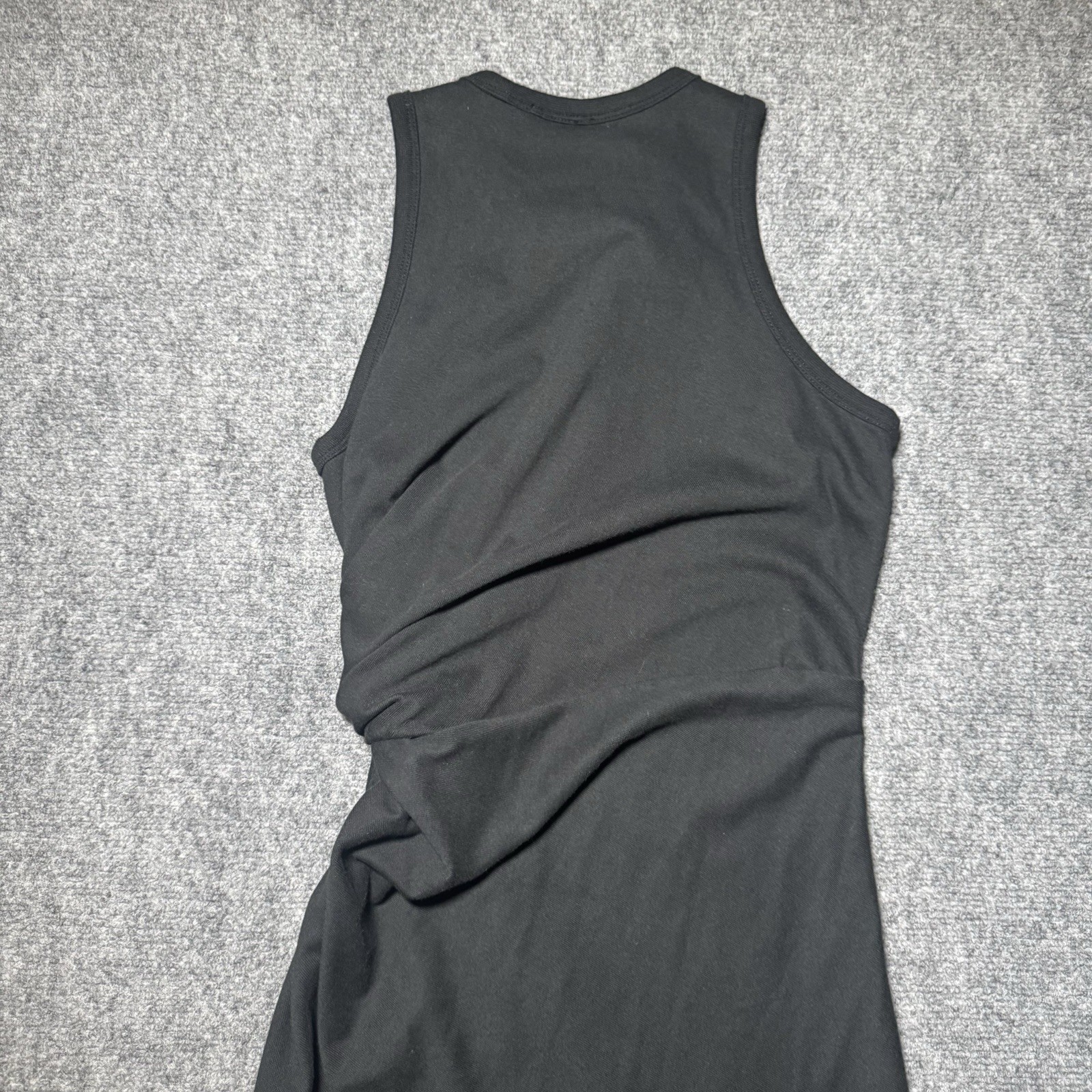 ALEXANDER WANG .T Heavy Soft Jersey Fitted Tank Dress w/ Twist Detail XS NEW NWT