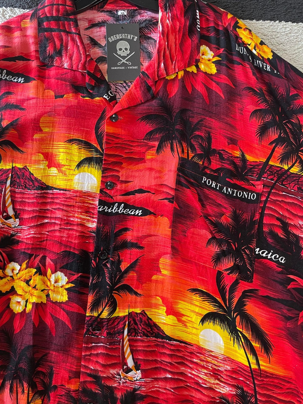 Vintage 1990’s Red and Yellow Carribean Shirt