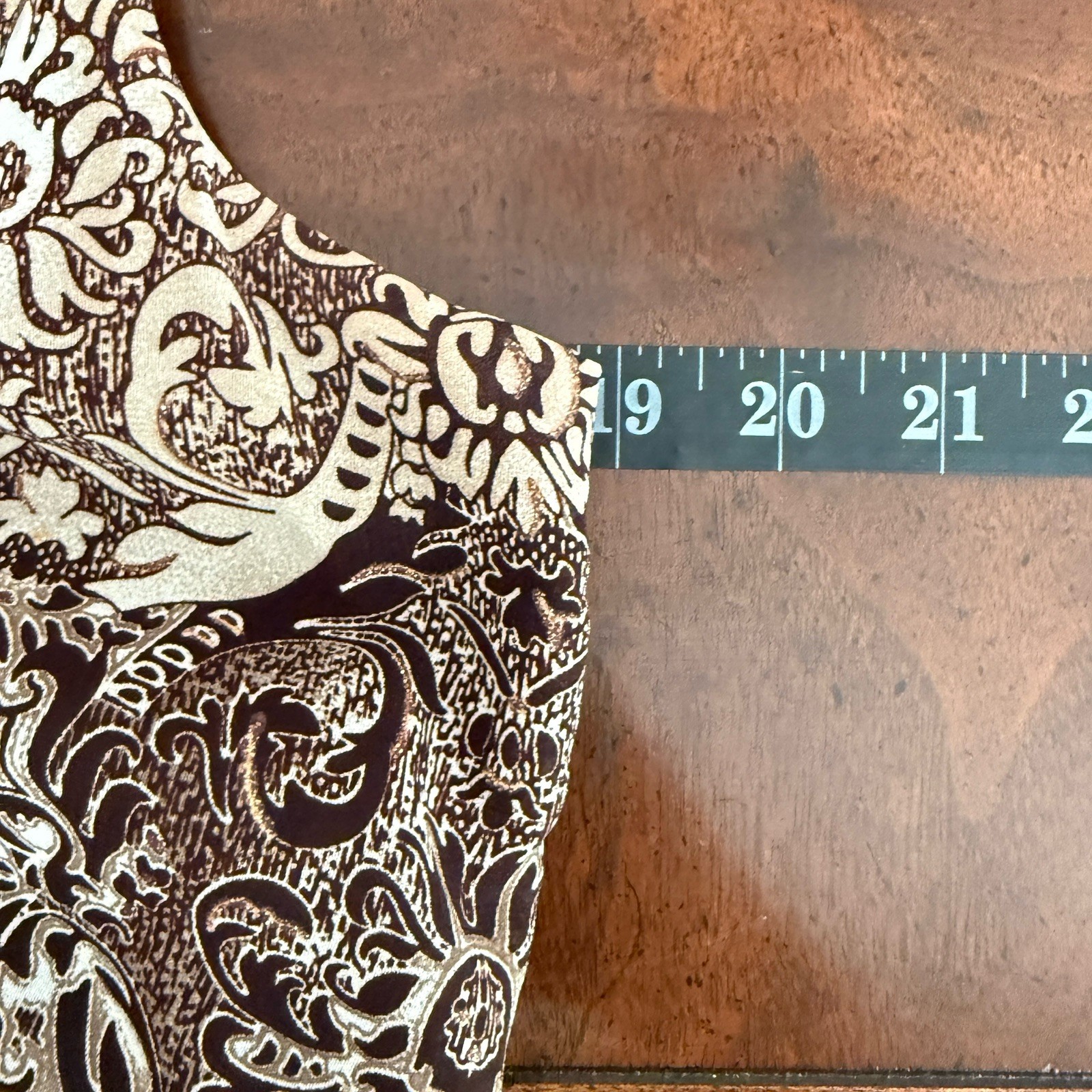 Perceptions Tiered Dress Sz 8 Romantic, Feminine Cottagecore Brown Paisley fairy