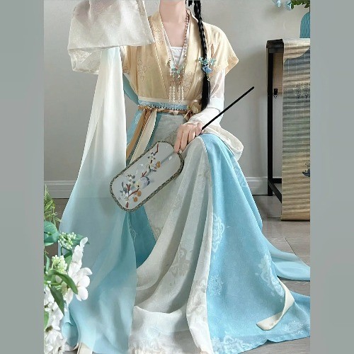2026 Original Tang Beizi Hanfu – Women’s Eight-Piece Skirt,Summer Daily Wear
