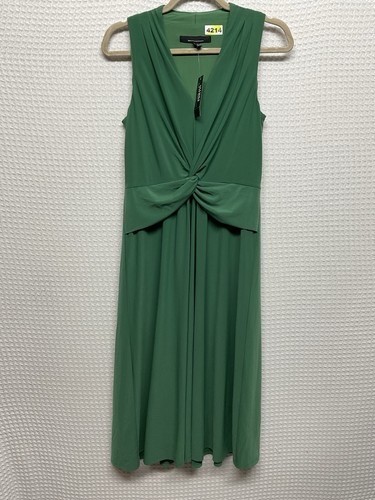 NWT White House Black Market Twist Front A-Line Midi Dress Women 6 Sri Lanka