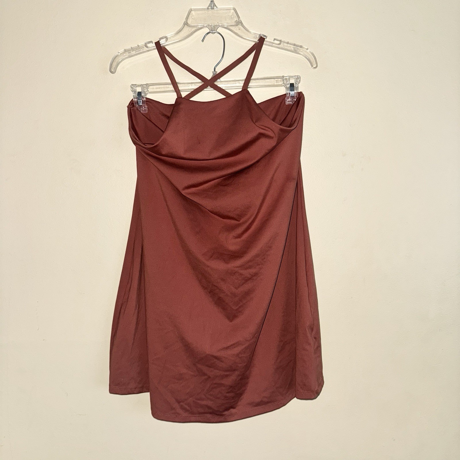 MWL Madewell Weathered Brick Flex Fitness Dress Size L NWOT!