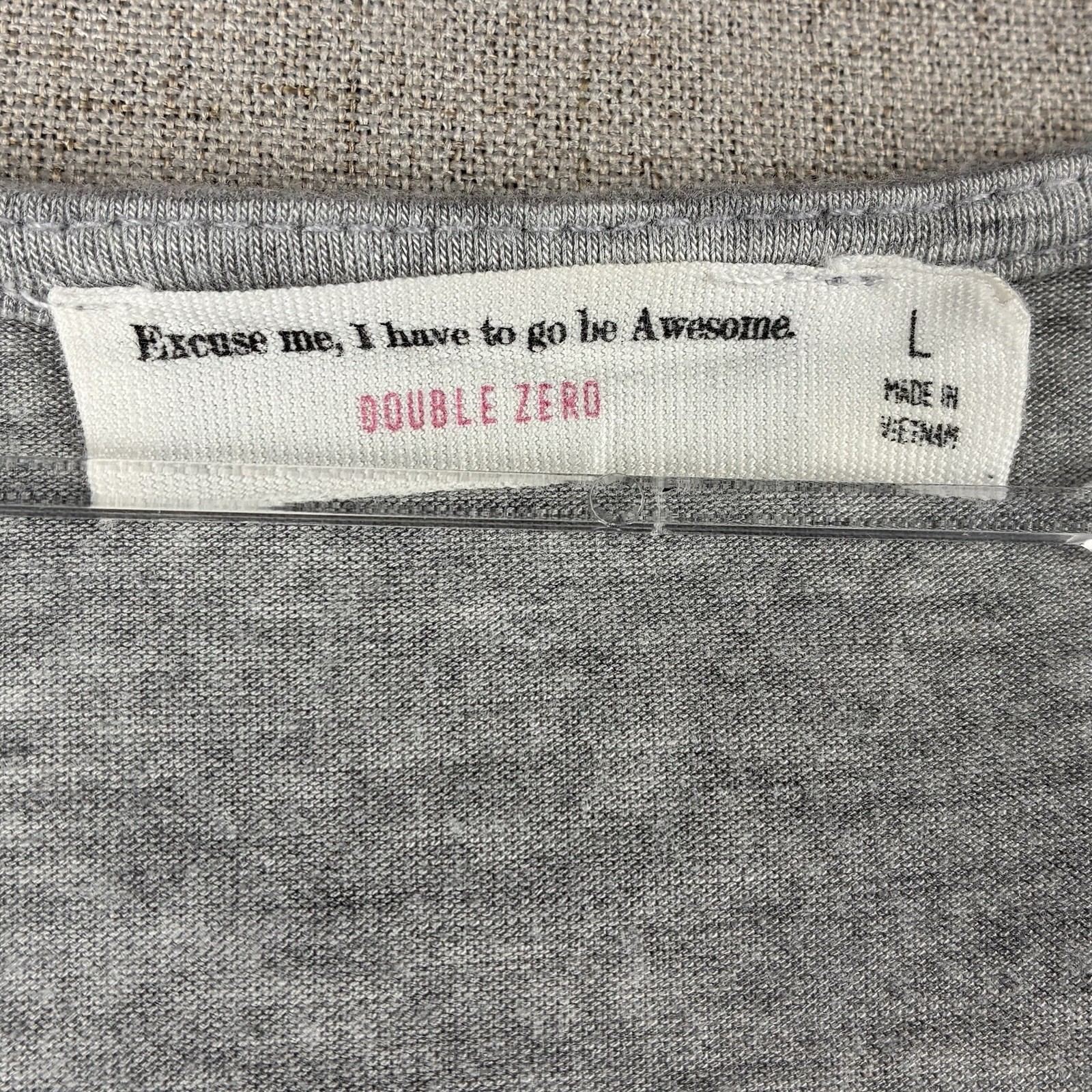 Double Zero Gray Dress L Stretch Jersey Swing Comfy Feminine Awesome Butter Soft