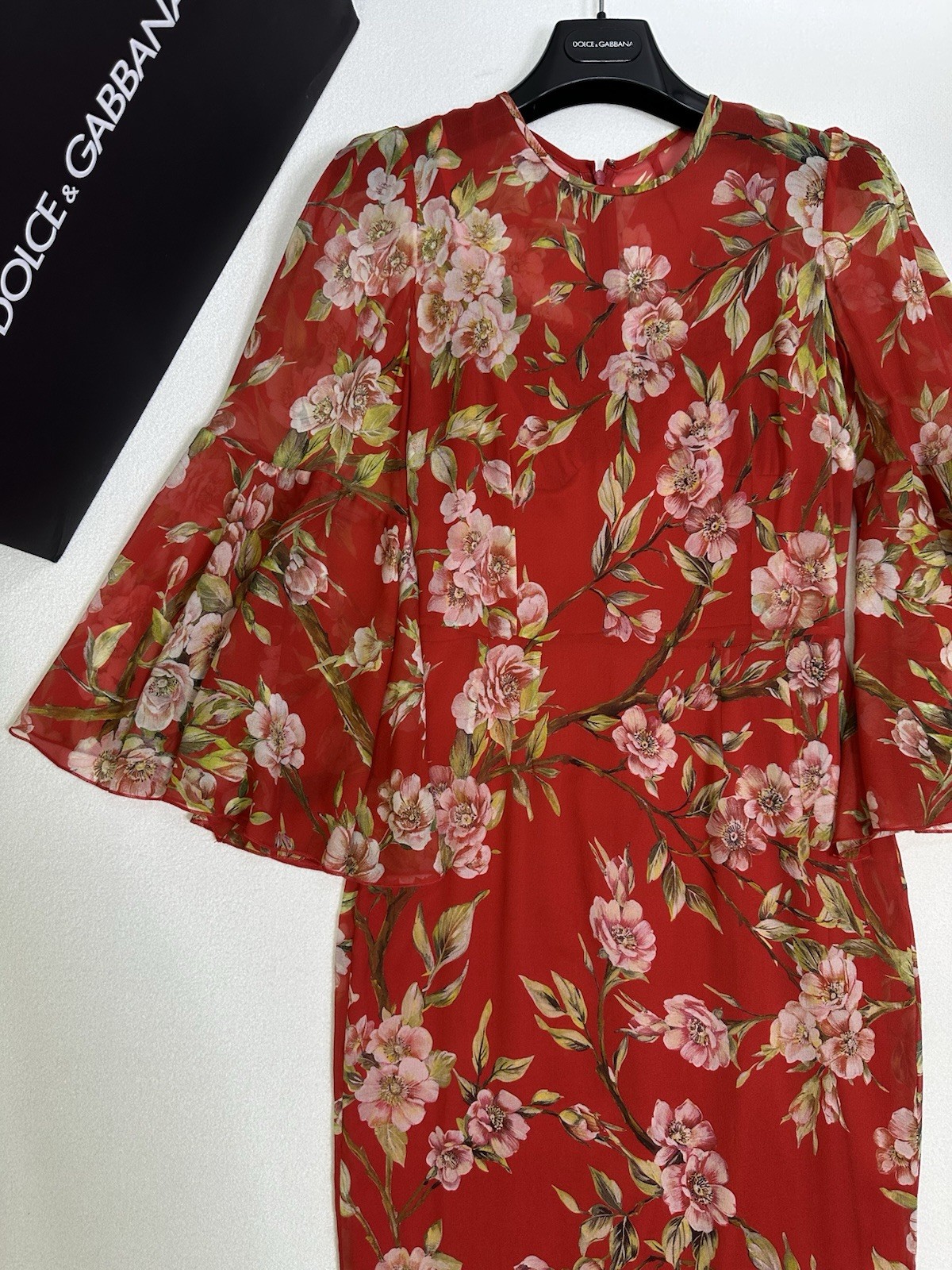 DOLCE & GABBANA dress £3500 worth IT size 38/INT XS/UK 6/US 2 NEW – SILK