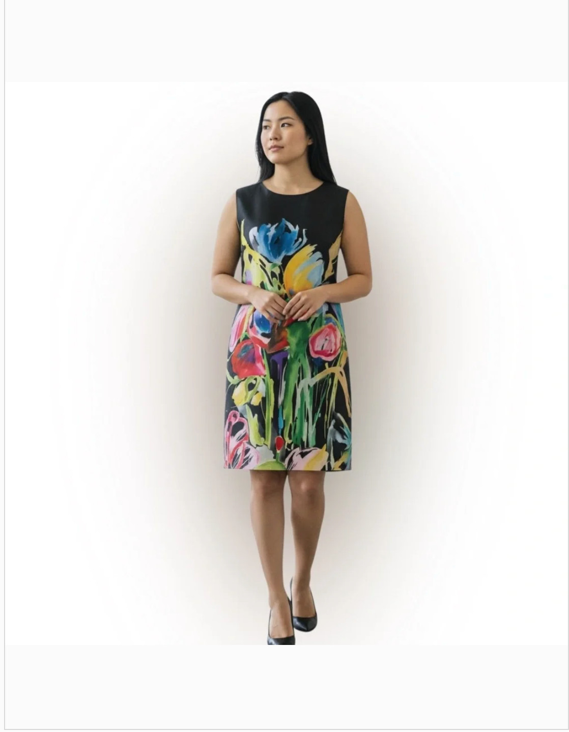 Caroline Rose Brilliant Bouquet Sheath Sleeveless Dress Nwt S