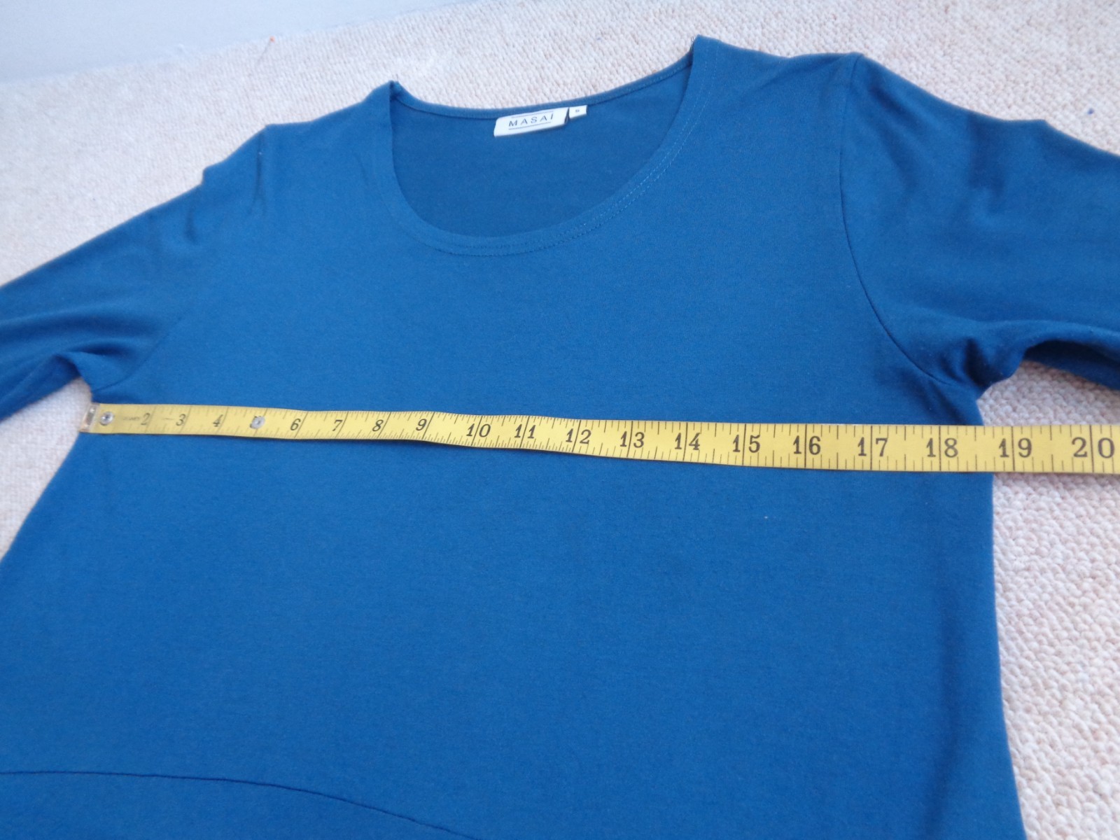 MASAI Blue Jersey Dress with Pockets Size 10 to 12 approx casual shot mini