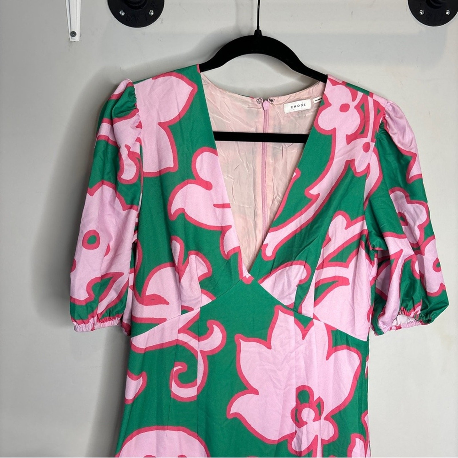 Rhode Ester Print Floral Midi Dress