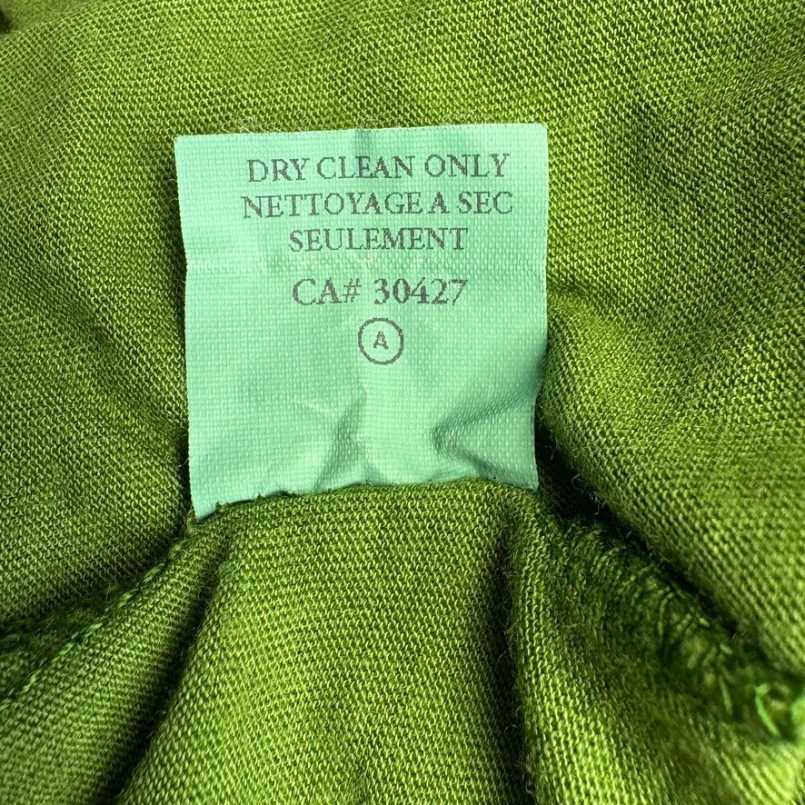 Ella Moss Y2K Resortwear Beachy Minimalist Olive Green Layered Midi Dress Sz S