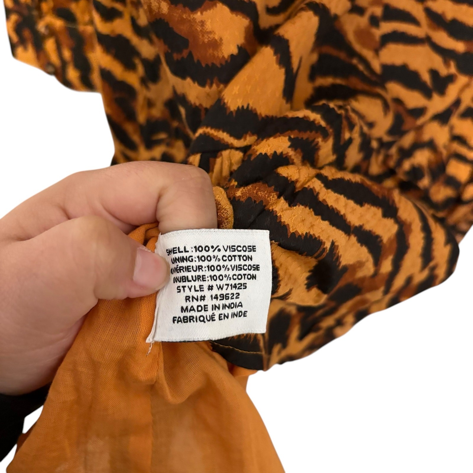 Walter Baker Animal Print Lilly Mini Trapeze Dress Size Medium