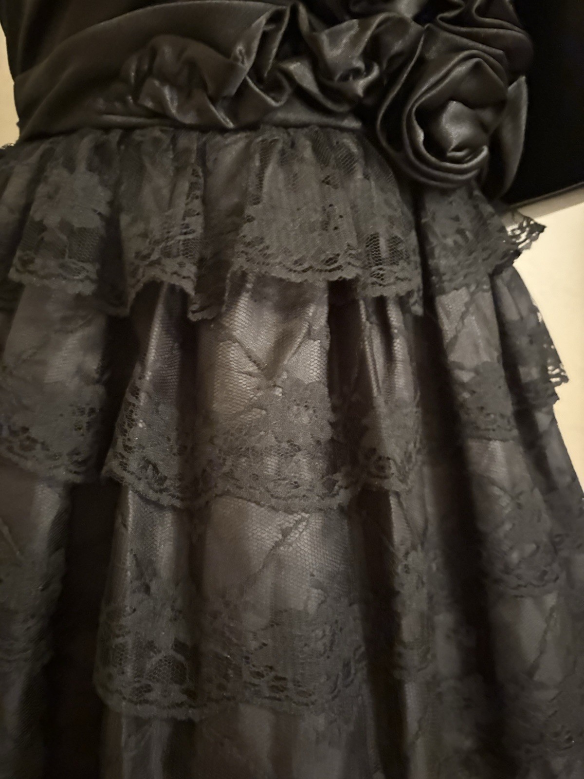 Y2K Black Strapless Dress
