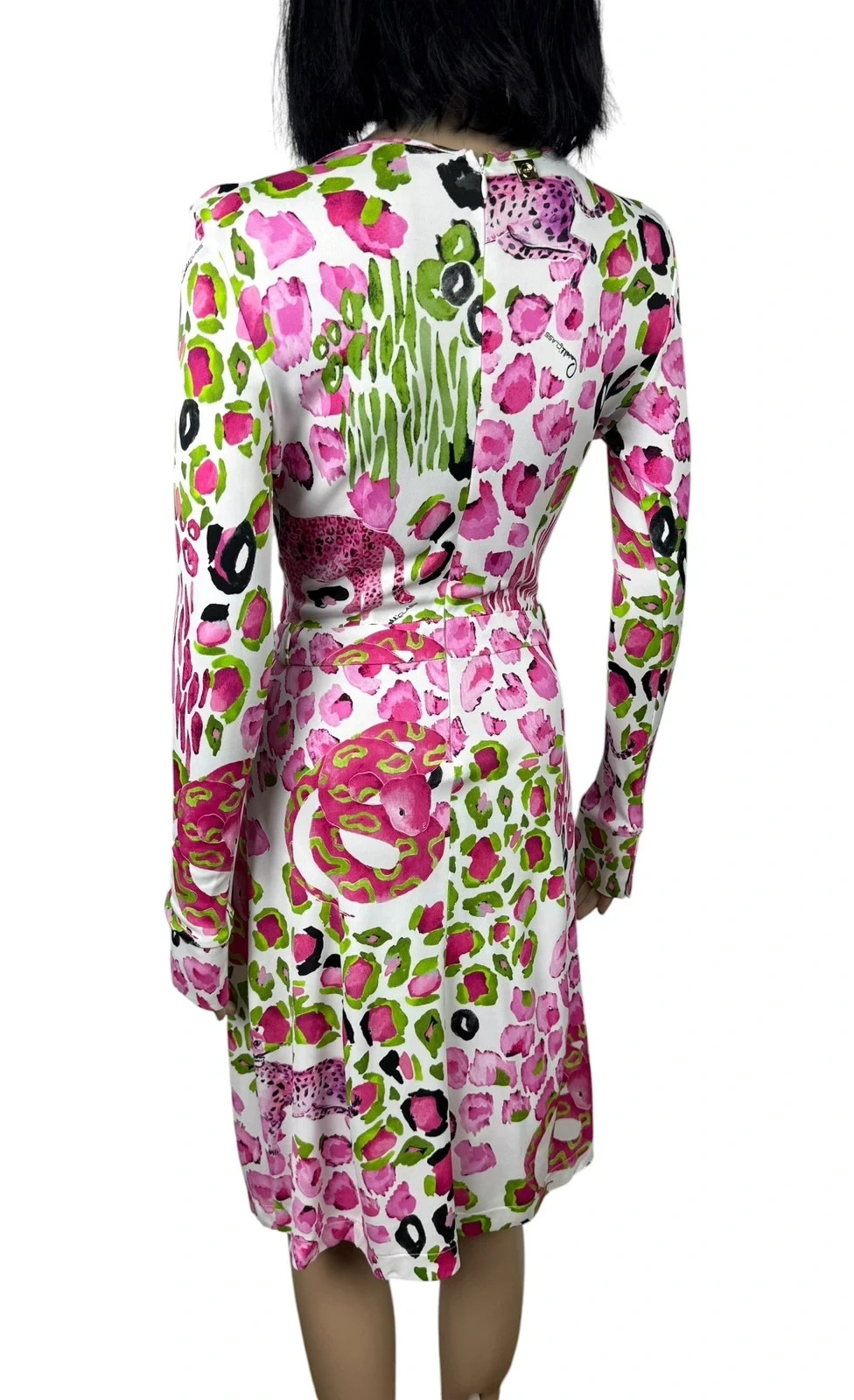 Cavalli Class Dress Animal Print Viscose