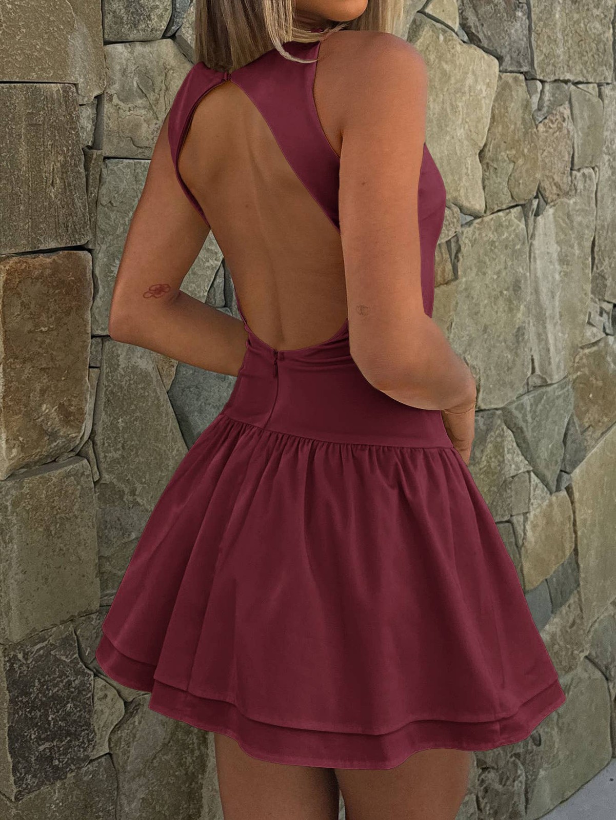Hope & Sunshine – Women’s Solid Color Mini Dress: Yellow