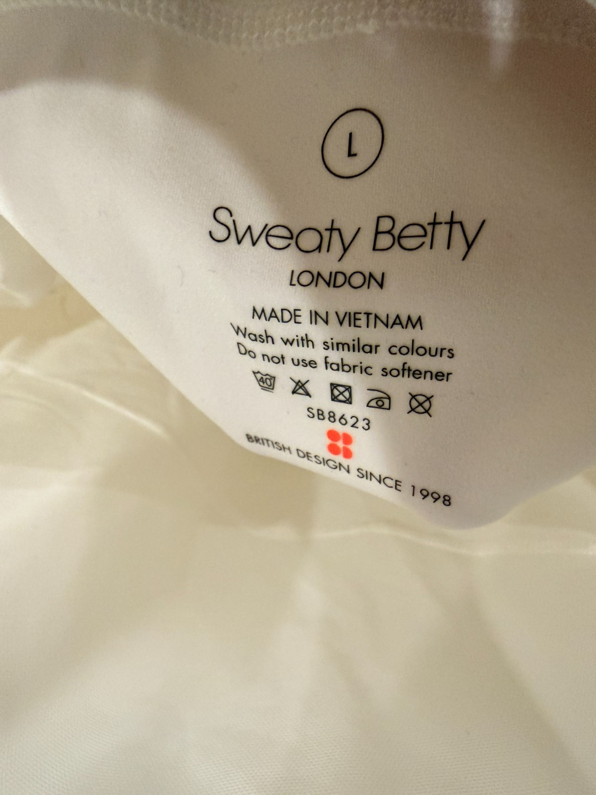 Sweaty Betty Womens Athletic Dress Large White Sporty Activewear Tennis NWT
