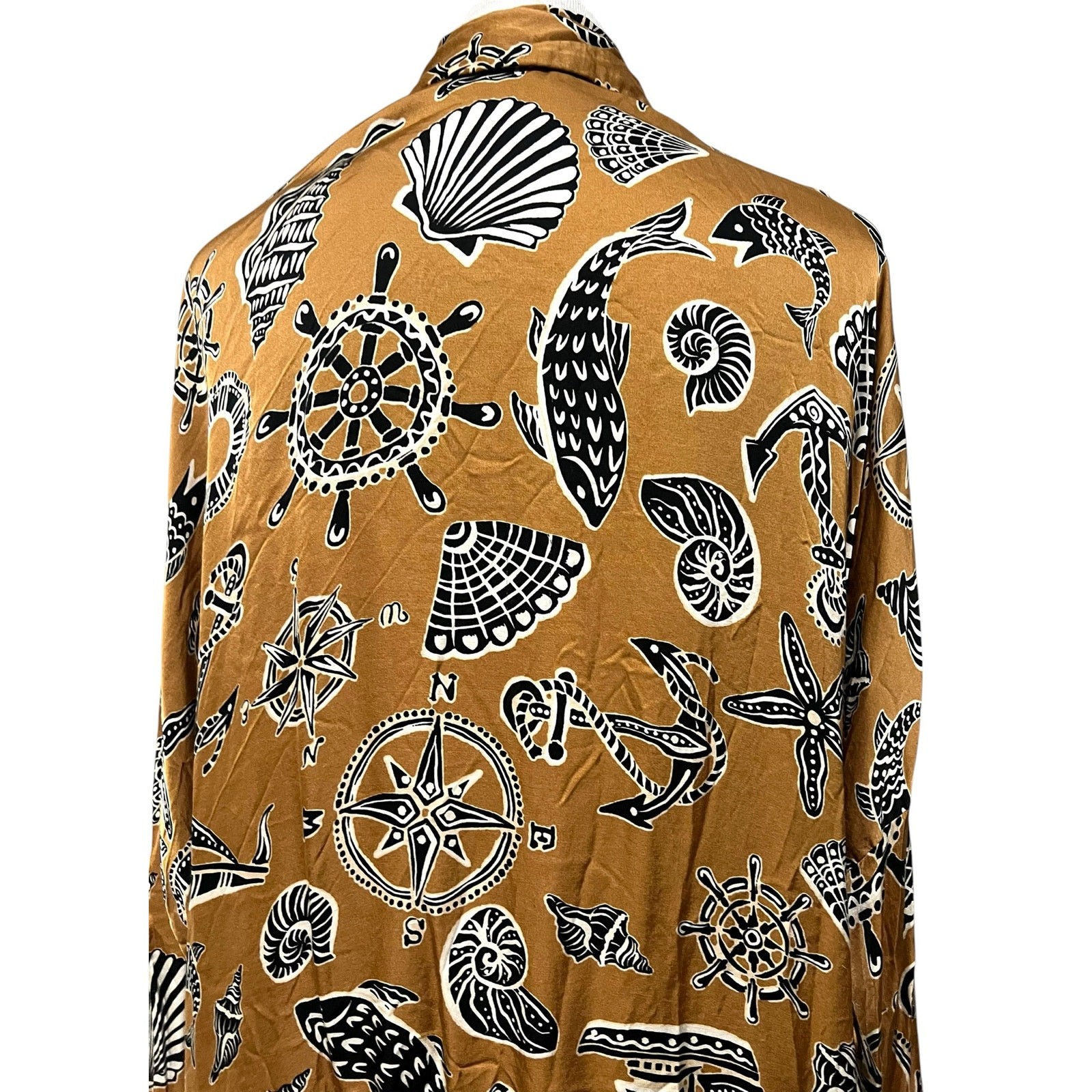 Anthropologie Corey Lynn Calter Mini Shirt Dress Oversized Long-Sleeve Size S