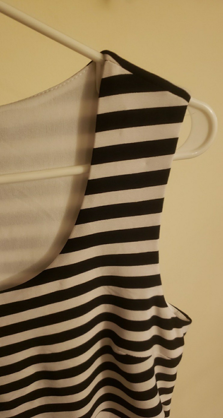 Coldwater Creek Black & White, Soft Layered Maxi Dress, Size Small, Cute!NWOT!