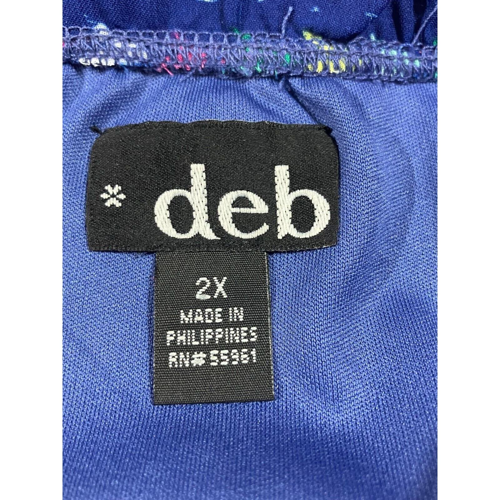 Vintage Deb Sun Dress Plus 2X Drawstring Waist Aztec Hippie Playful 80s 90s
