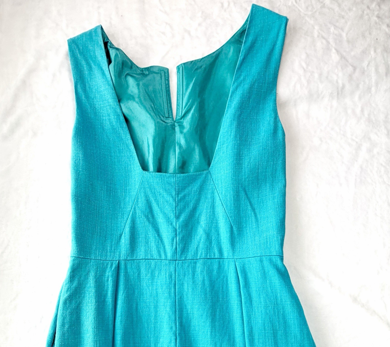 Kate Spade New York Turquoise Blue Notch Neck Fit & Flare A Line Dress Size 8