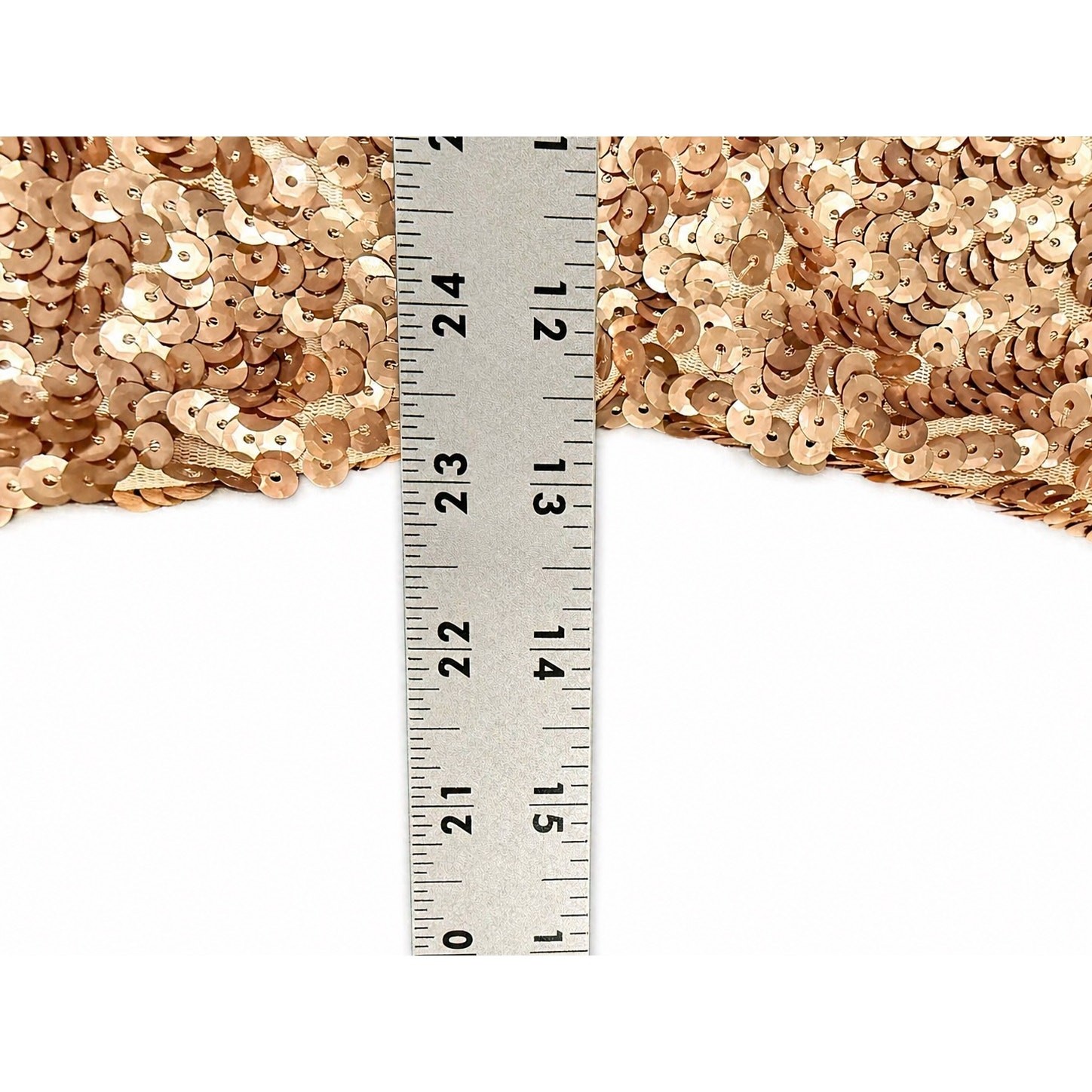 PrettyGuide Rose Gold Sequin Mini Dress Small Y2K Glam Birthday Cocktail V Neck