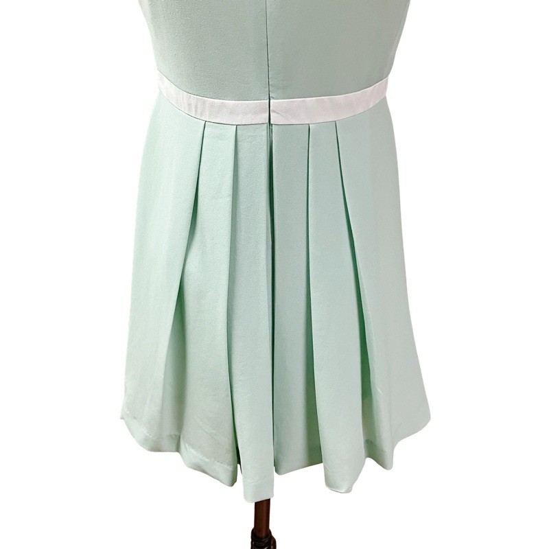 CIEL USA Spring Easter Skater Fit & Flare Dress Women Small Mint Green w/ Bow