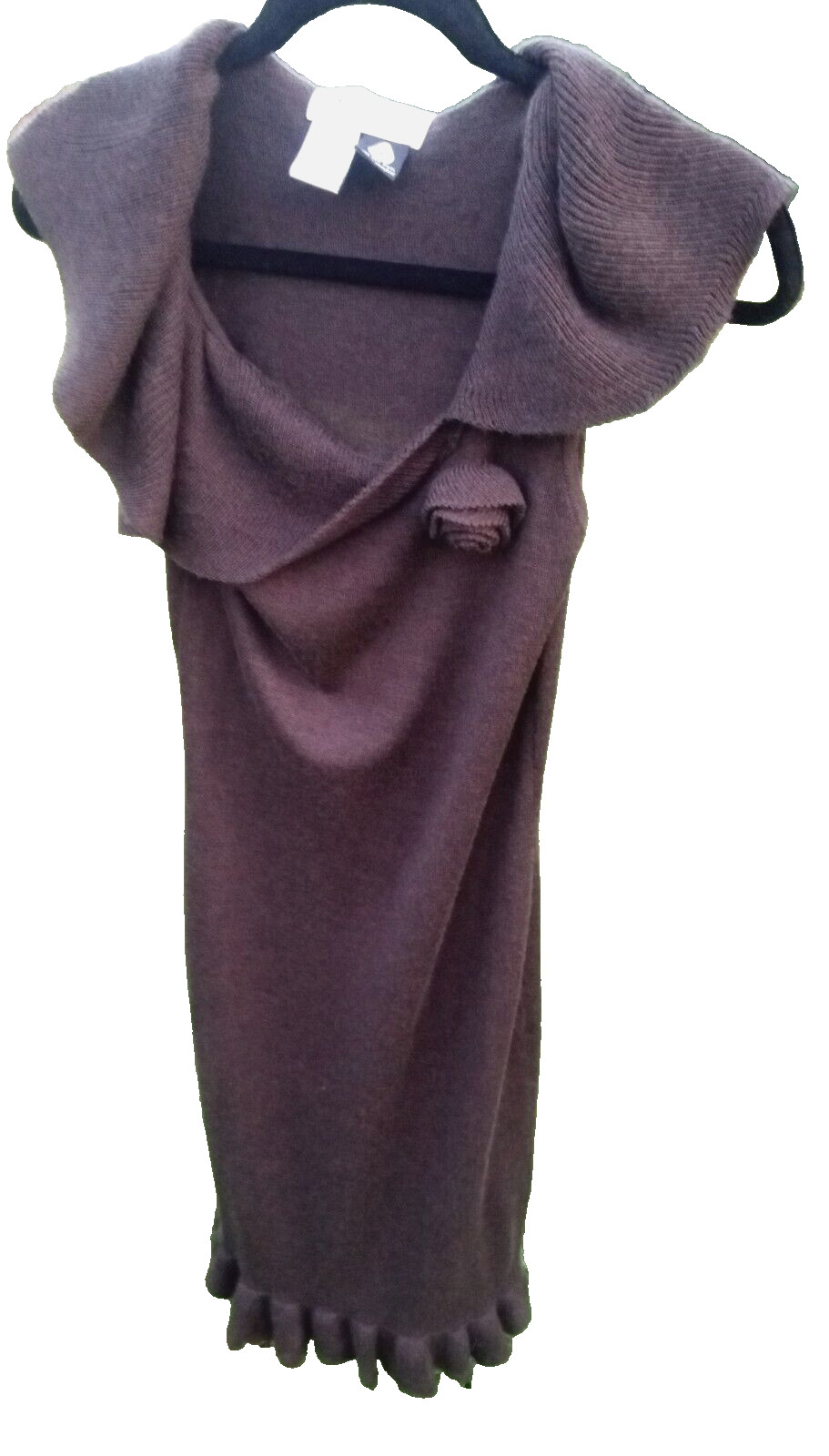 VINTAGE Y2K BLOOMINGDALES Wool Brown Shawl Collar PP XS Dark Academia Whimsigoth