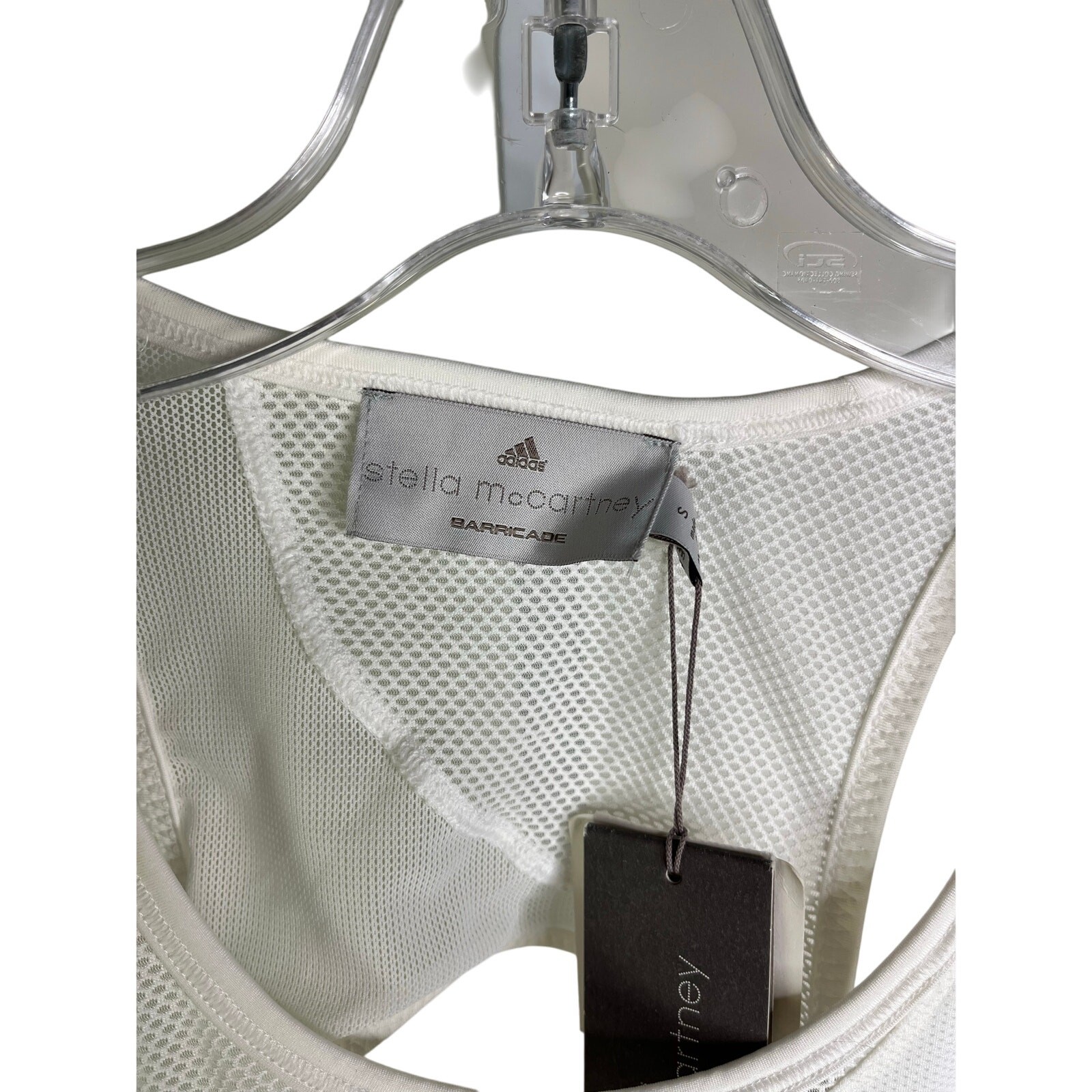 Adidas Stella McCartney Barricade Tennis Dress Womens Small White Open Back NWT