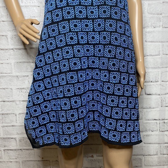 Opening Ceremony blue daisy embroidered dress m medium