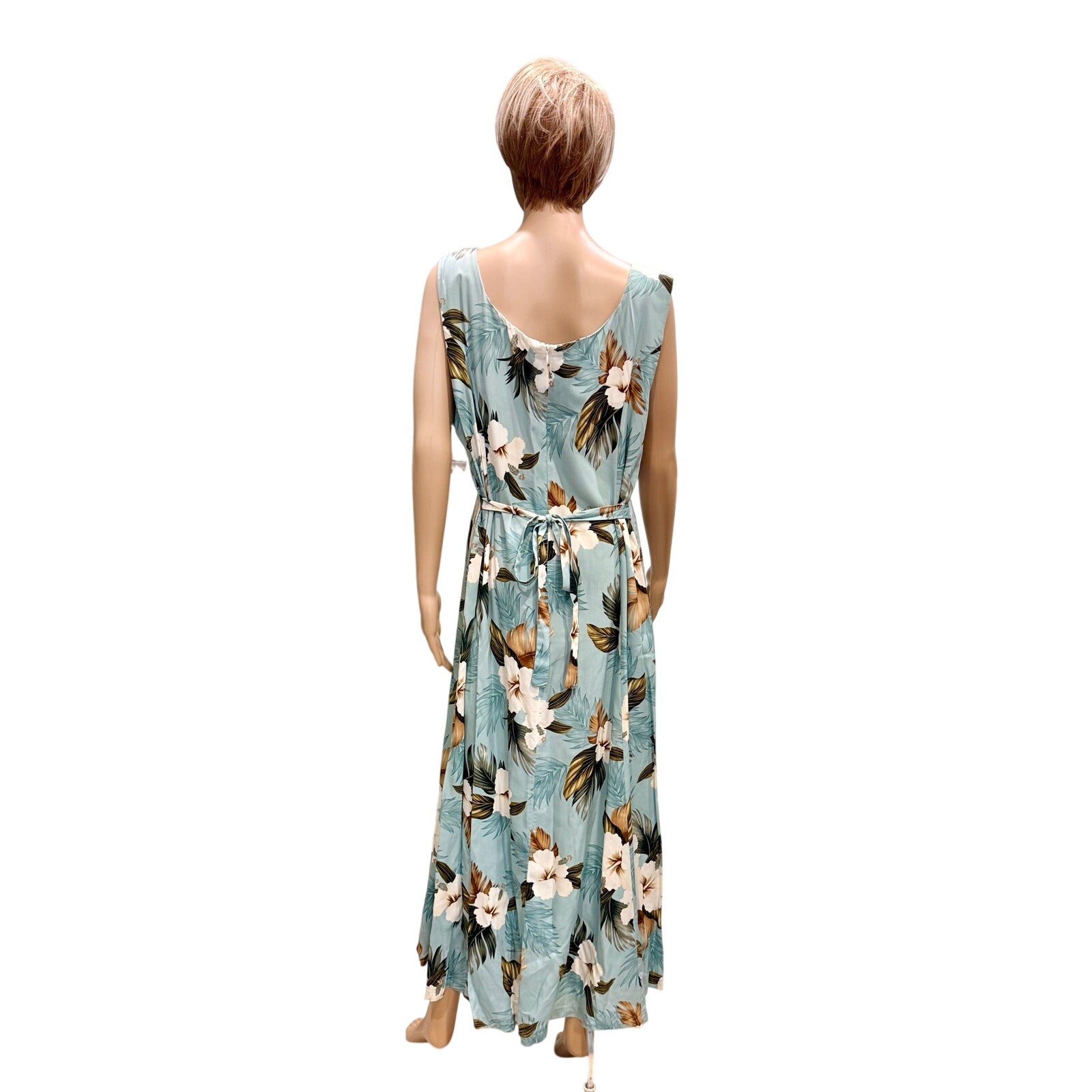 NWT Hilo Hattie Paradise Bay Sylvia Hawaiian Maxi Dress 2XL Made in Hawaii