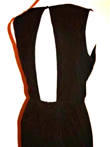XXI Open Back Sleeveless Dress, Front Zipper, New, M