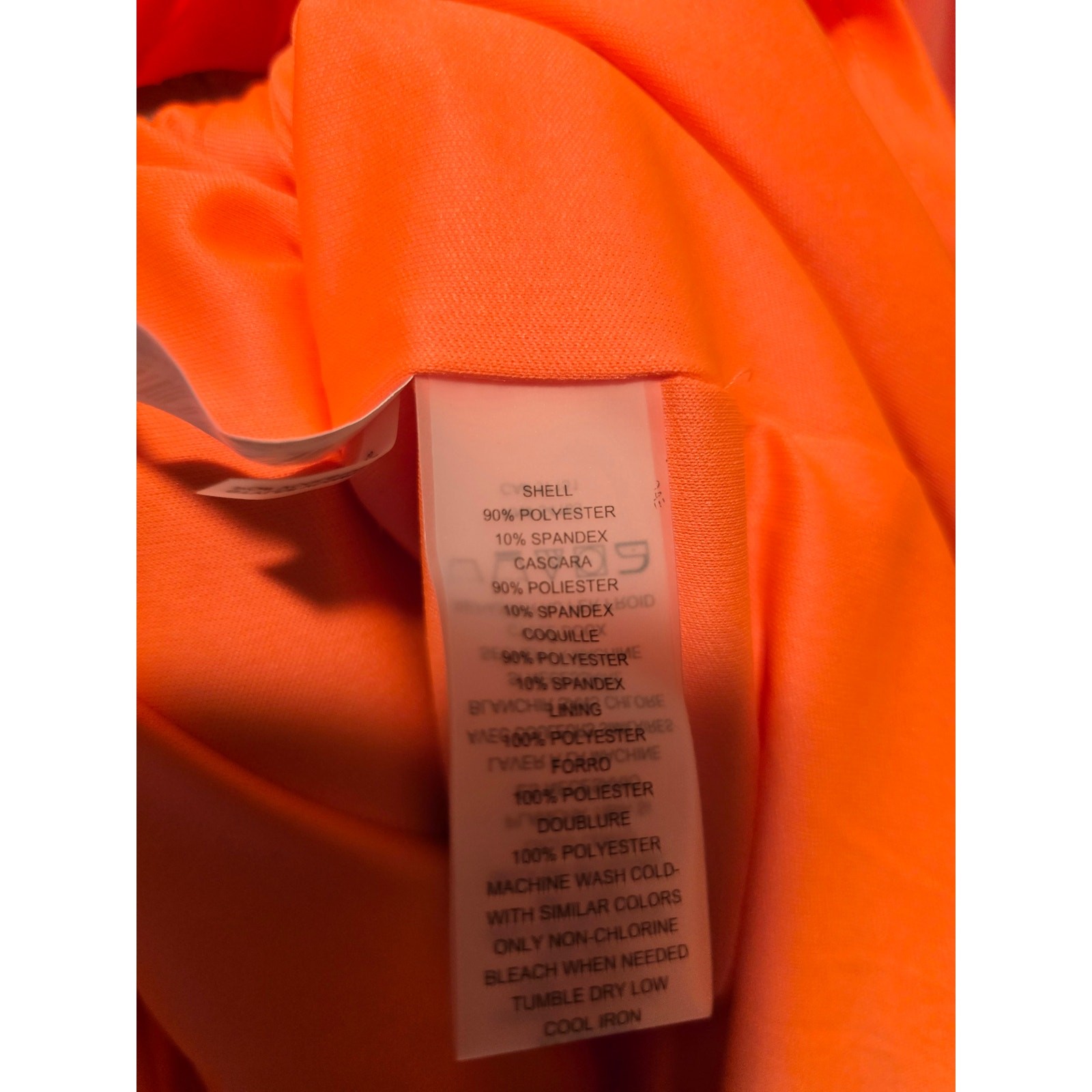 NWT Vince Camuto Coral Square Neck Side Ruched Bodycon Midi Dress Size 10
