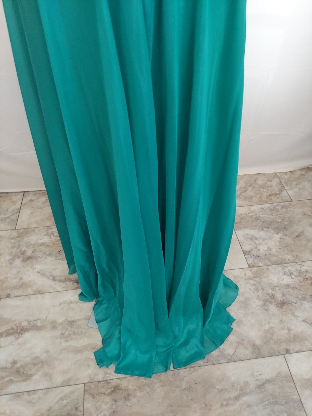 Morilee Green GemOpenback Size11/12 Gembust prom dress