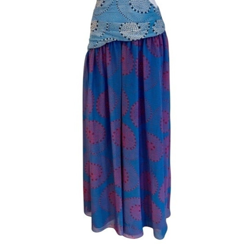 NWT STAUD Ashlyn One Shoulder Cutout Maxi Dress Multicolor Size 0