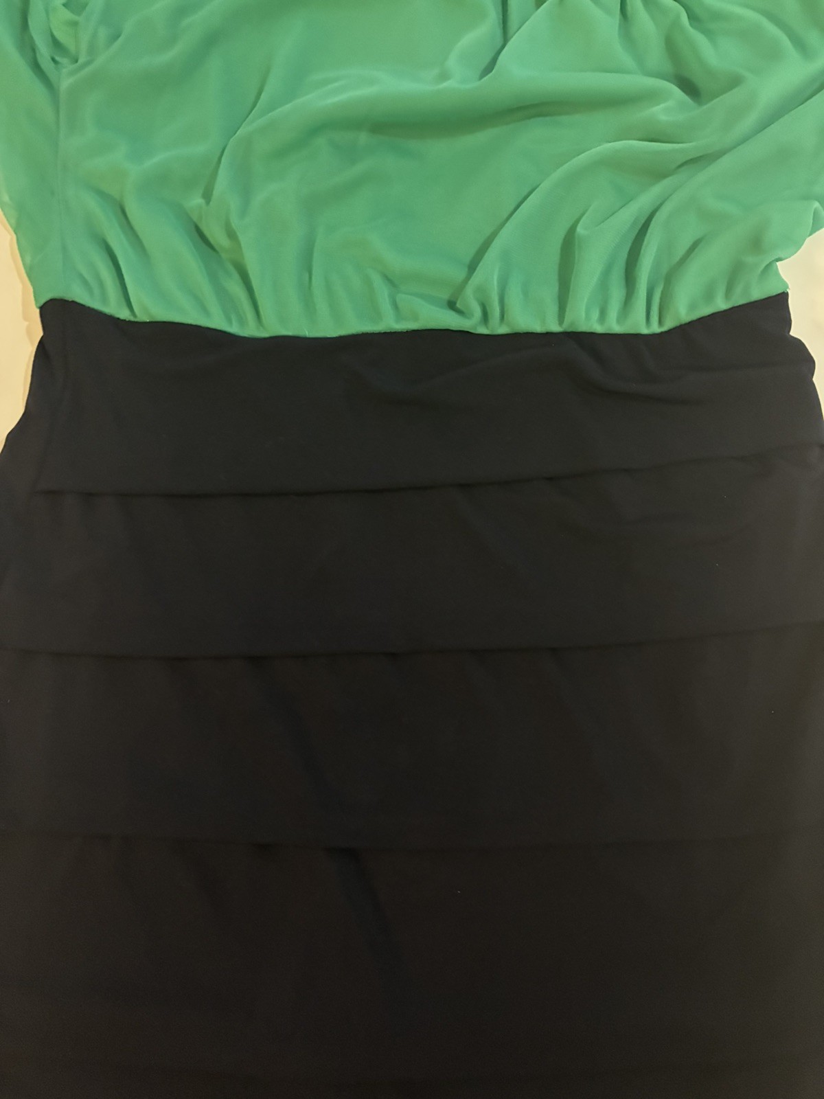 Enfocus Studio Womens Green Blue Midi Dress Sleeveless Size 14